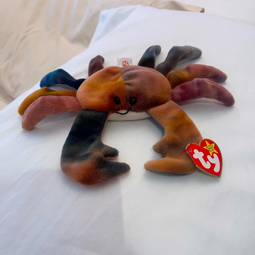 TY Beanie Baby Claude the Crab - MINT rare 1st edition - OFFERS WELCOME.
